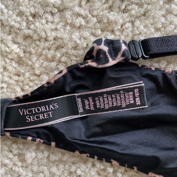 Leopard Victoria's Secret Bombshell Bra 32B - Picture 3 of 7